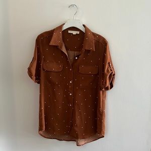 LOVESTITCH BUTTON UP SHIRT size M